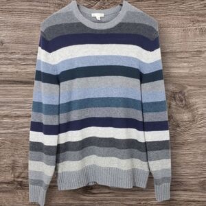 GAP Men's Lambs' Wool Blend Stripe Sweater Size Large